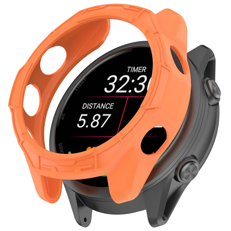 Für Garmin Forerunner 170 / Forerunner 70 TPU-Uhrenschutzhülle, hohler stoßfester Bumper-Rahmen - Orange