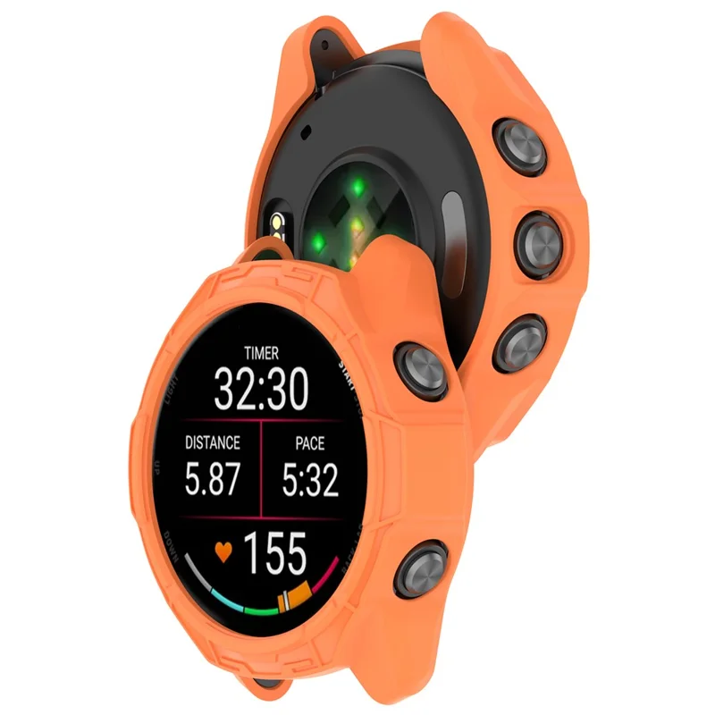 Für Garmin Forerunner 170 / Forerunner 70 TPU-Uhrenschutzhülle, hohler stoßfester Bumper-Rahmen - Orange