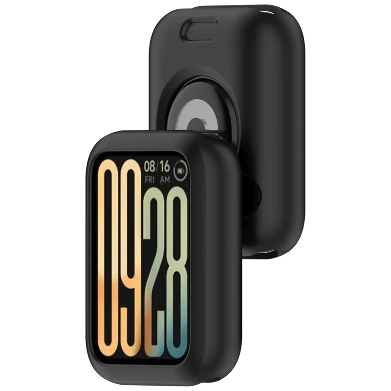 Custodia per Xiaomi Smart Band 10 Pro / 9 Pro, Cover Protettiva in Silicone Morbido - Nero