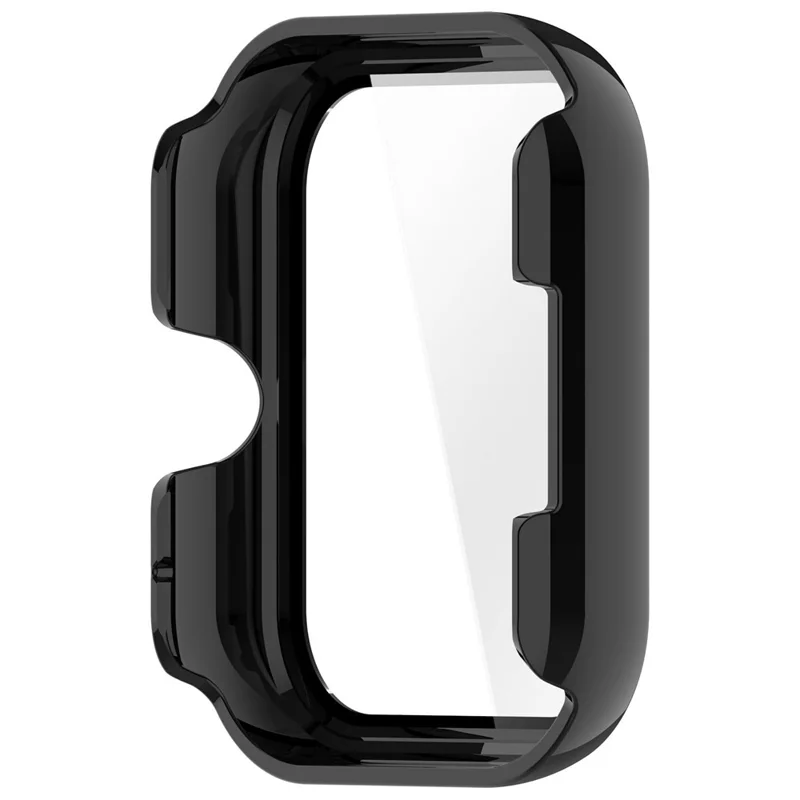 Schutzhülle für Haylou Watch 4 mit gehärtetem Glas Displayschutz PC-Uhrgehäuse - Schwarz