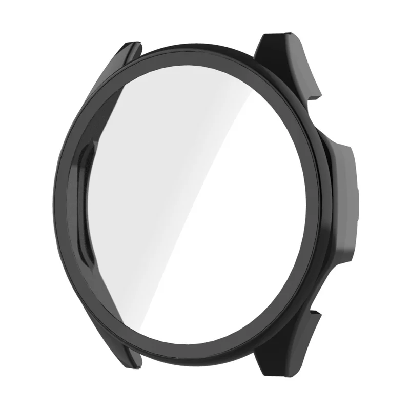 Schutzhülle für Honor Watch 6 Plus, Hartgehäuse aus PC mit Displayschutzfolie – Schwarz
