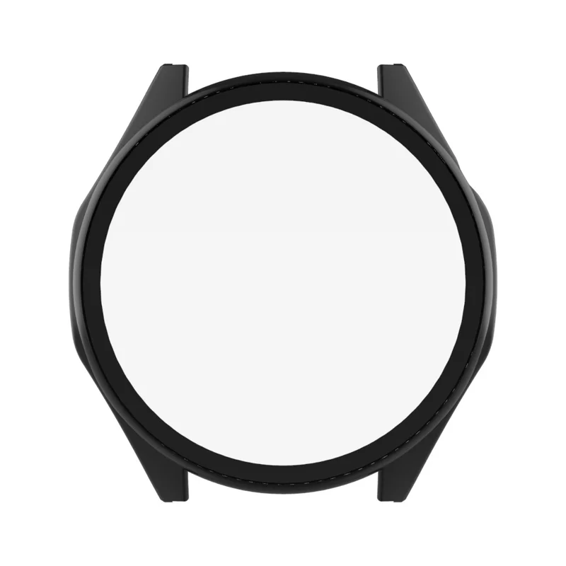 Schutzhülle für Honor Watch 6 Plus, Hartgehäuse aus PC mit Displayschutzfolie – Schwarz