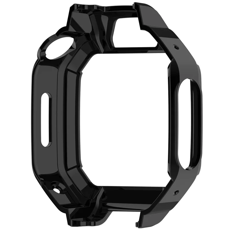 Coque pour montre Huawei Watch Kids X1 / X1 Pro, coque de protection rigide creuse en PC avec protecteur d'écran en verre trempé - Noir