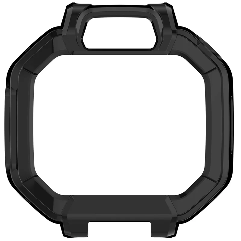 Coque pour montre Huawei Watch Kids X1 / X1 Pro, coque de protection rigide creuse en PC avec protecteur d'écran en verre trempé - Noir
