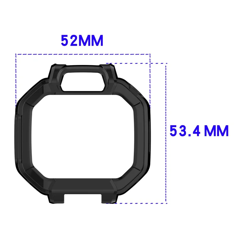 Coque pour montre Huawei Watch Kids X1 / X1 Pro, coque de protection rigide creuse en PC avec protecteur d'écran en verre trempé - Noir