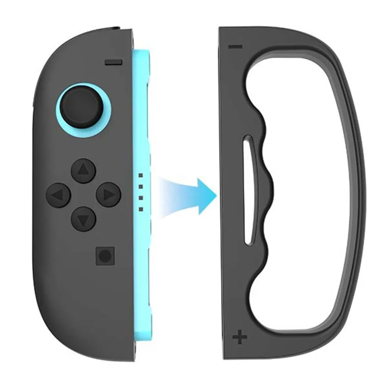 HBS-2820 2 stk. boksegreb til Nintendo Switch Joy-Con-controllere, fitness spil håndtag tilbehør - Sort