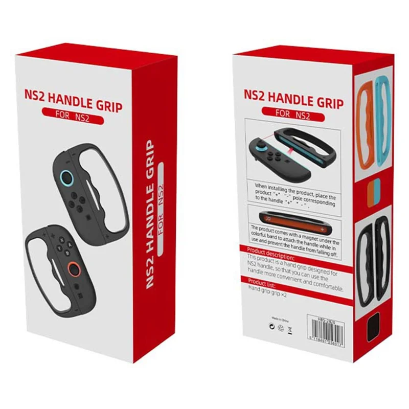 HBS-2820 2 stk. boksegreb til Nintendo Switch Joy-Con-controllere, fitness spil håndtag tilbehør - Sort