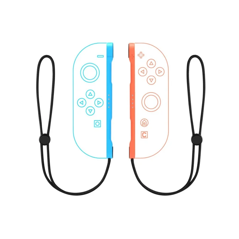 2 stk. håndledsremme til Nintendo Switch Joy-Con 2 Justerbare anti-slip, anti-tab løkke - Rød+Blå