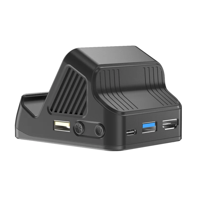 SND-493 For Nintendo Switch  /  OLED Multi-function HD TV Converter Dock with USB Ports 3 in 1 Cooling Stand - Black