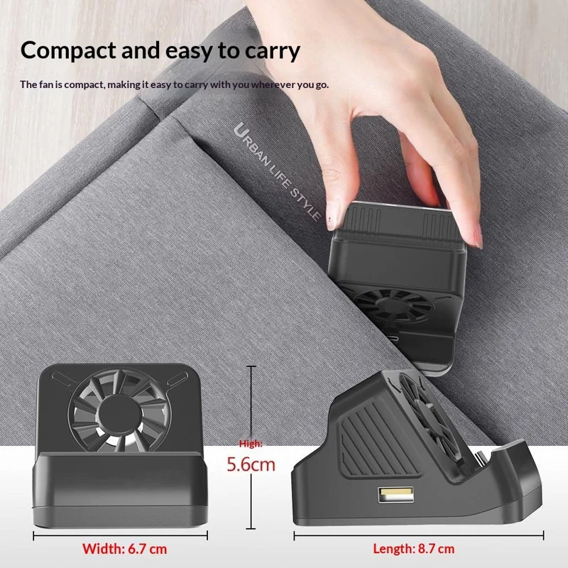 SND-493 For Nintendo Switch  /  OLED Multi-function HD TV Converter Dock with USB Ports 3 in 1 Cooling Stand - Black