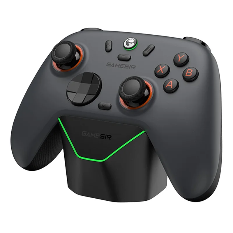 For GameSir Starling 2  /  Nova 2 Lite Gaming Controller Charging Dock RGB Atmosphere Light Smart Fast Charging Anti-Slip Storage Stand - Black