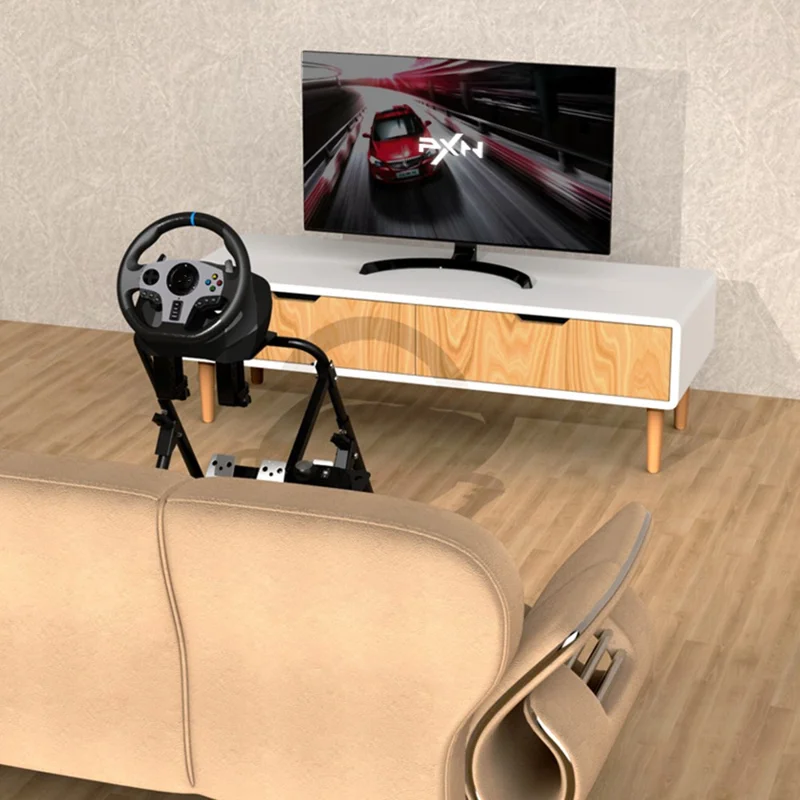PXN A9 Foldable Gaming Racing Steering Wheel Stand for PXN-V3 Series Racing Wheels - Black
