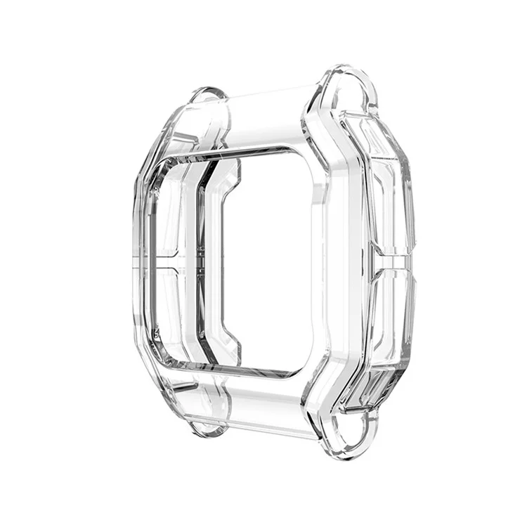Shockproof Clear TPU Smart Watch Cover Case Protector for Huami Amazfit Neo - Transparent White