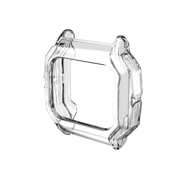 Shockproof Clear TPU Smart Watch Cover Case Protector for Huami Amazfit Neo - Transparent White