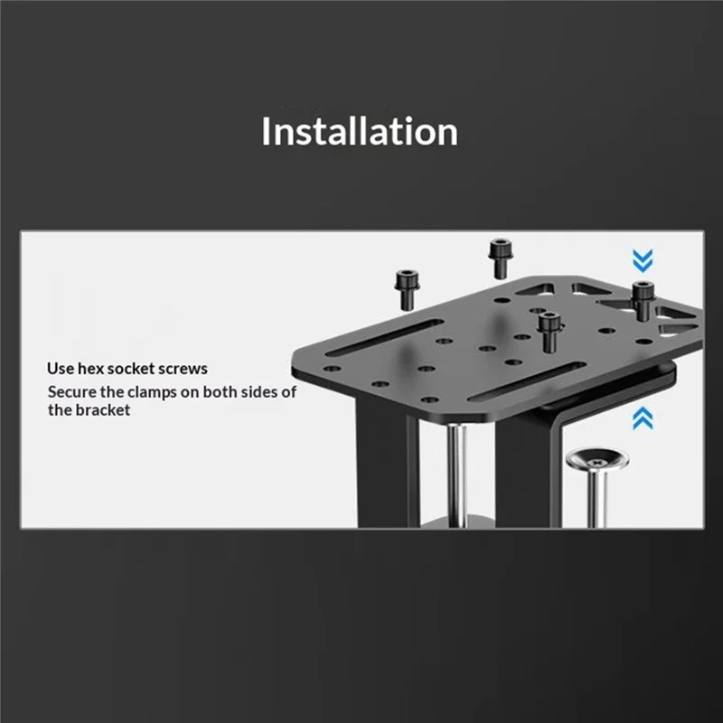 PXN ZD1 For PXN HB S Simracing Handbrake Desktop Clamp Mount High Strength Carbon Steel Bracket - Black