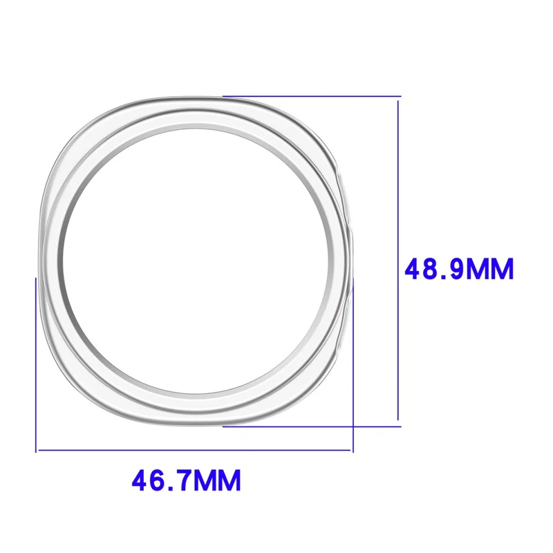 For Samsung Galaxy Watch9 44mm Half Coverage Hollow Out Protective Cover PC Watch Frame Case - Black