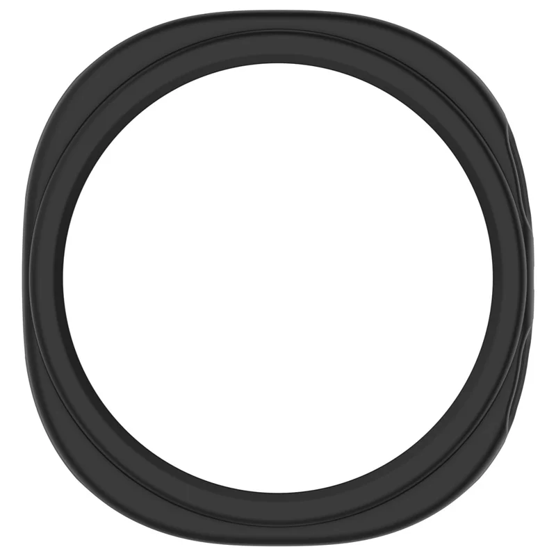 For Samsung Galaxy Watch9 40mm Half Coverage Hollow Out Protective Cover PC Watch Frame Case - Black