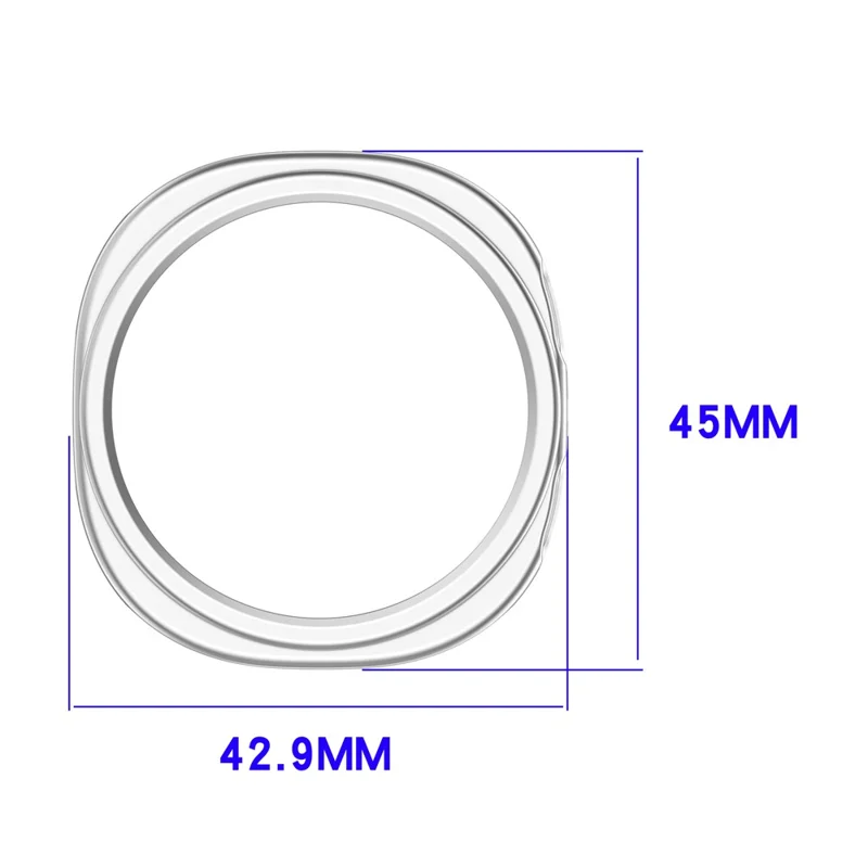 For Samsung Galaxy Watch9 40mm Half Coverage Hollow Out Protective Cover PC Watch Frame Case - Black