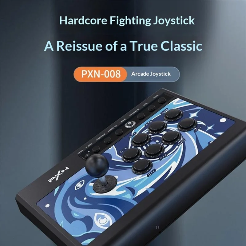 PXN 008 Arcade Fighting Stick 8 Button Joystick per Nintendo Switch / Sony PlayStation 3 / 4 / PC / Android