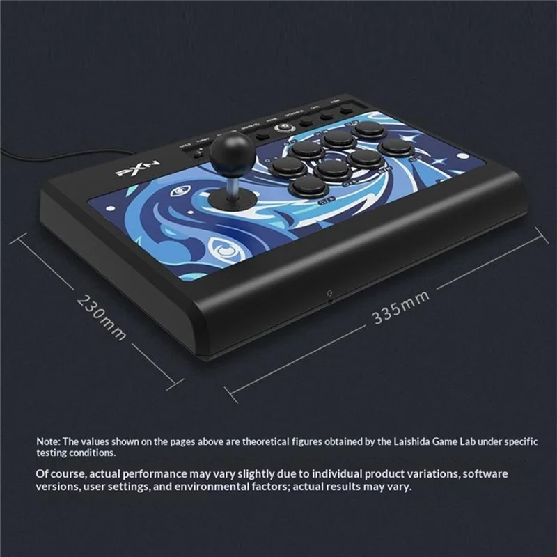 PXN 008 Arcade Fighting Stick 8 Button Joystick per Nintendo Switch / Sony PlayStation 3 / 4 / PC / Android