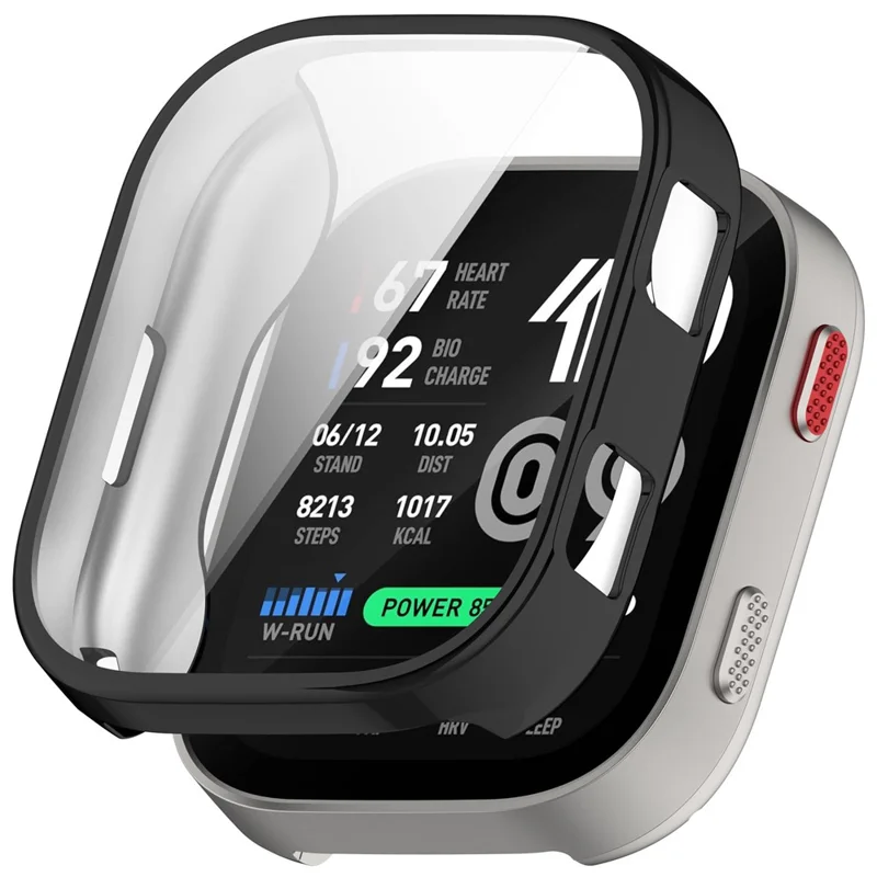 Für Huami Amazfit Bip Max A2568 TPU-Uhrenhülle Vollständige Abdeckung Beschichtung Schutzhülle - Schwarz