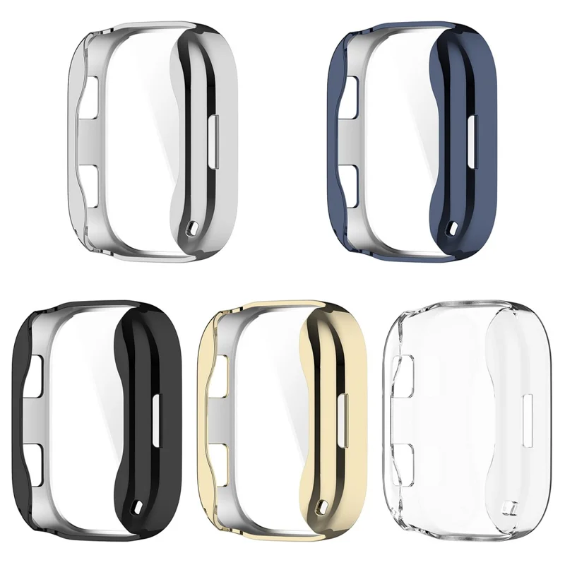Für Huami Amazfit Bip Max A2568 TPU-Uhrenhülle Vollständige Abdeckung Beschichtung Schutzhülle - Schwarz