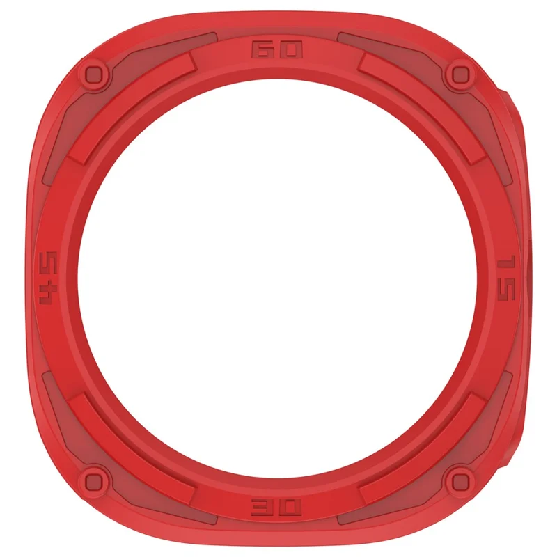 For Samsung Galaxy Watch Ultra (2026) 47mm TPU Case Armor Mecha Shockproof Protective Cover - Red