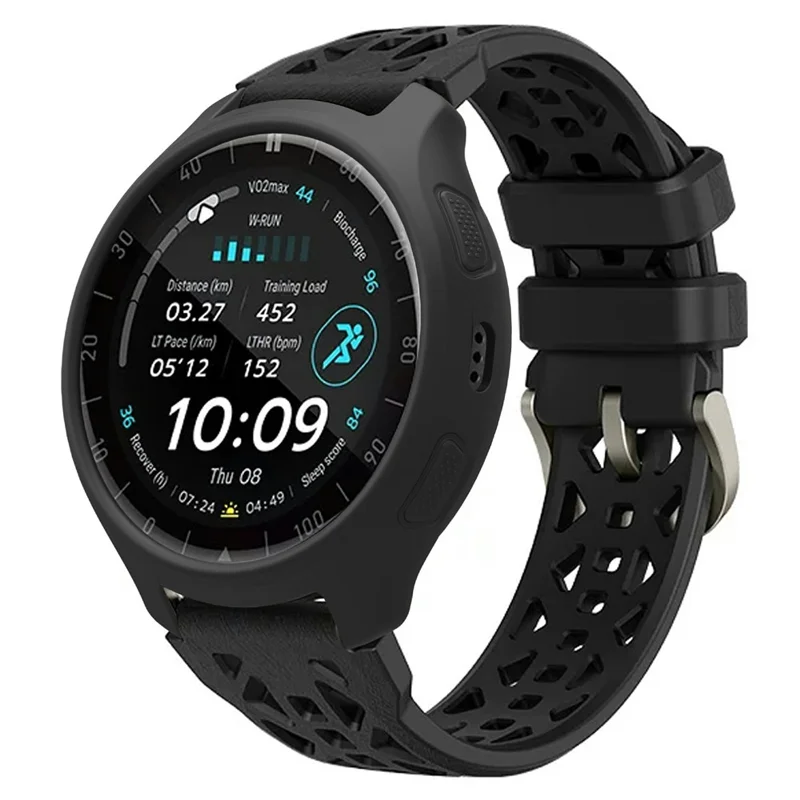 For Huami Amazfit Cheetah 2 Pro Protective Case Silicone Anti Scratch Watch Cover - Black