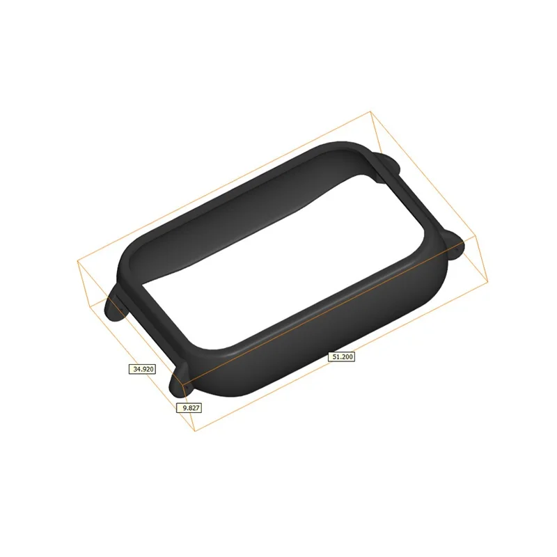 For Xiaomi Smart Band 10 Pro Watch Case Hollow PC Watch Protective Cover - Black
