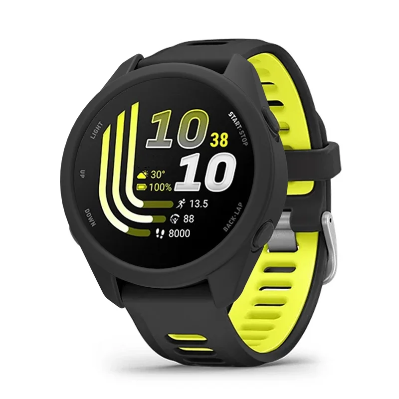 For Garmin Forerunner 170 / Forerunner 70 Watch Case Scratch Resistant Silicone Protective Cover - Black