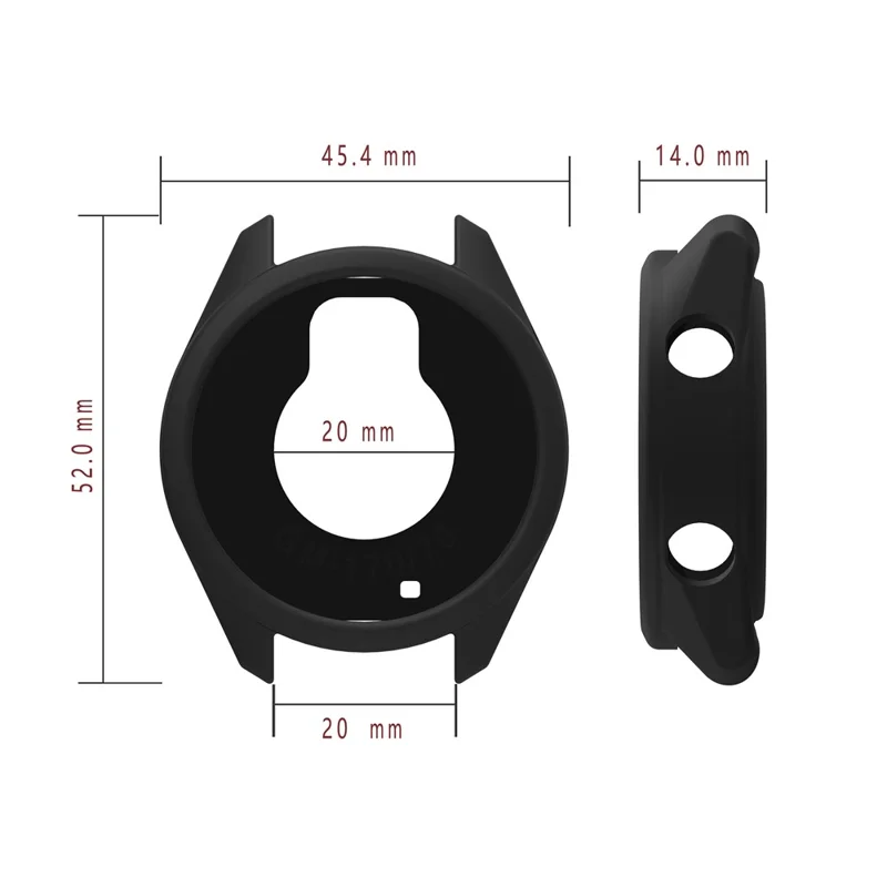 For Garmin Forerunner 170 / Forerunner 70 Watch Case Scratch Resistant Silicone Protective Cover - Black