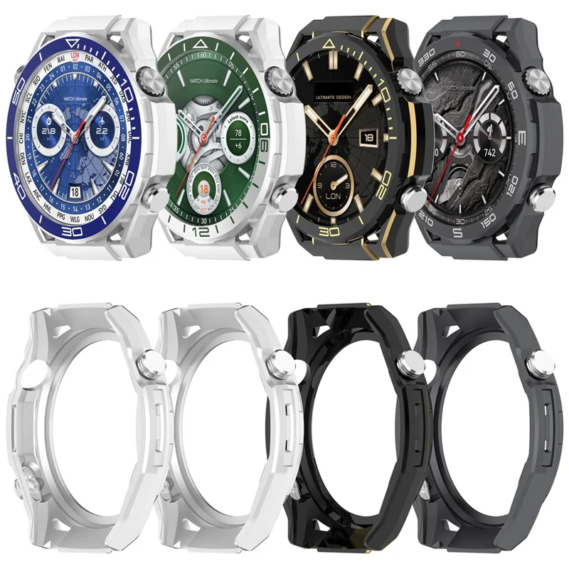 For Huawei Watch GT 7 46mm / GT 6 46mm PC Protective Case Smart Watch Transfer Cover Shell Scratch Resistant - Black
