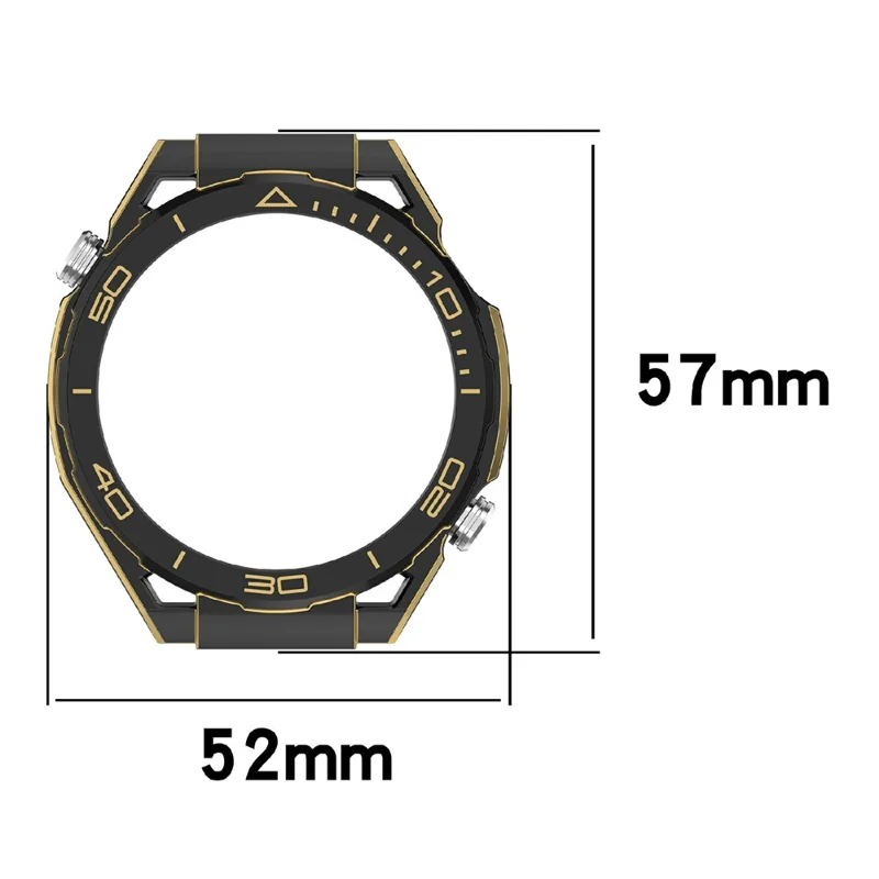 For Huawei Watch GT 7 Pro 46mm PC Protective Case Smart Watch Transfer Cover Shell - Black