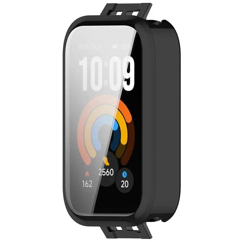 For Xiaomi Smart Band 11 Active Electroplating TPU Protective Cover Watch Case with Screen Film - Black
