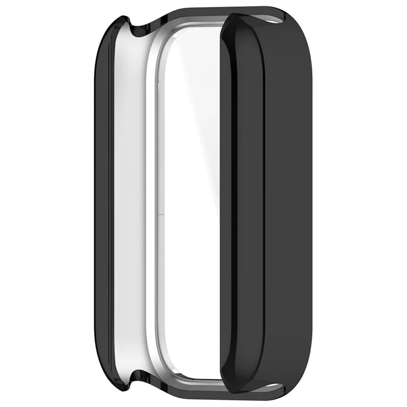 For Xiaomi Smart Band 11 Active Electroplating TPU Protective Cover Watch Case with Screen Film - Black