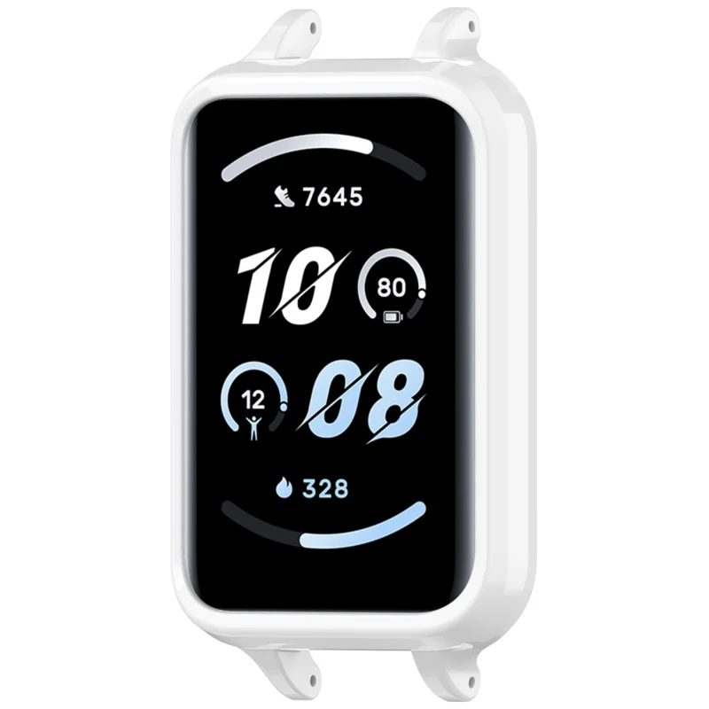 12mm Smart Watch Case for Honor Band 11 / 10 Lightweight PC Protective Frame - White