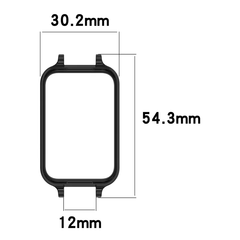 12mm Smart Watch Case for Honor Band 11 / 10 Lightweight PC Protective Frame - White