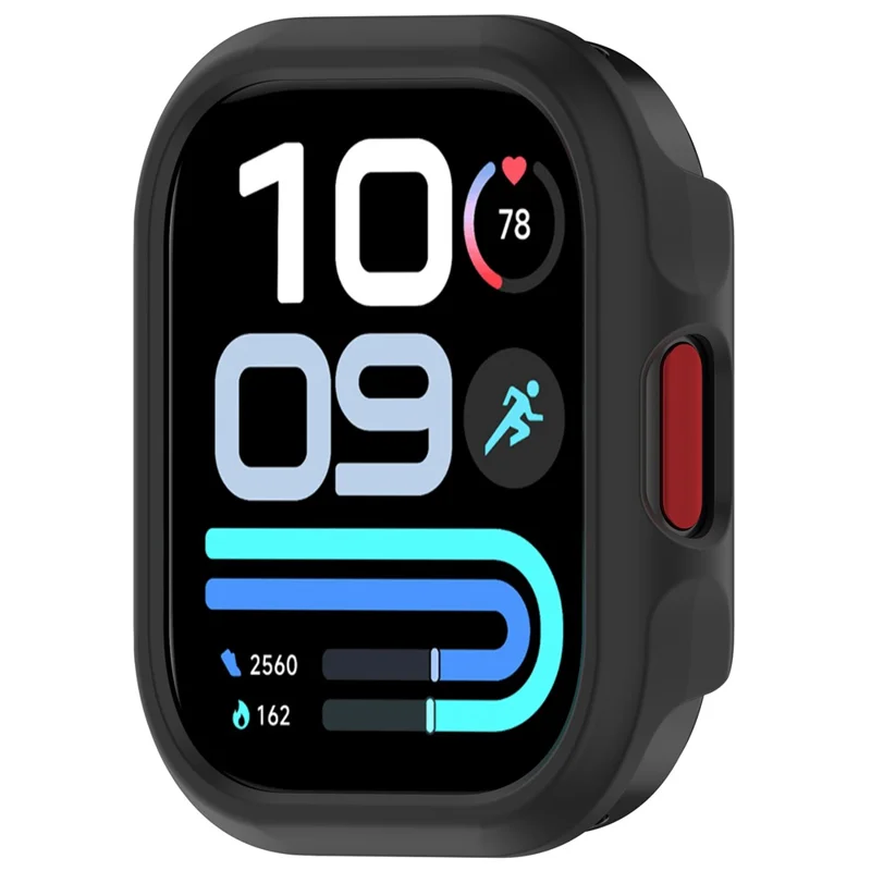 For Xiaomi Redmi Watch 6 Lite Watch Case Half-Wrapped Hollow Hard PC Protective Cover - Black
