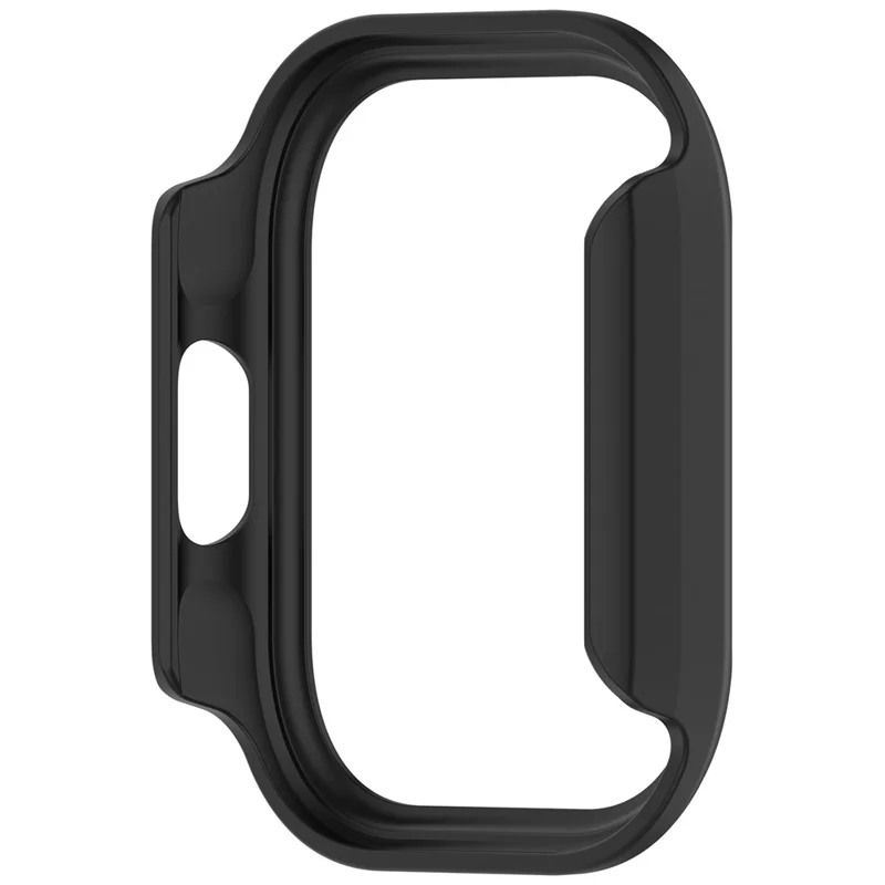 For Xiaomi Redmi Watch 6 Lite Watch Case Half-Wrapped Hollow Hard PC Protective Cover - Black
