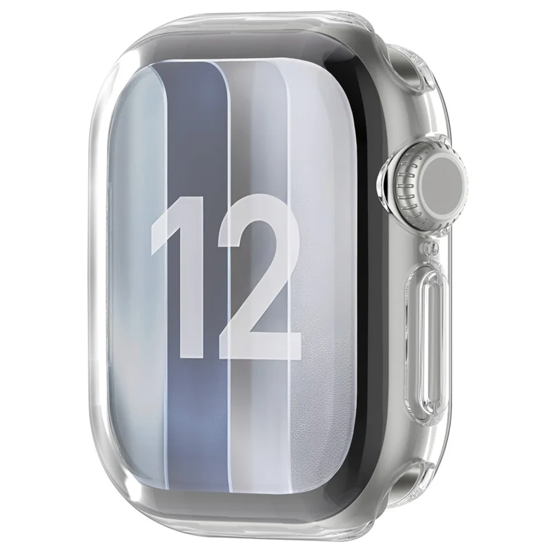 For Apple Watch Series 12 42mm Watch Case TPU Full Cover Protector - Transparent