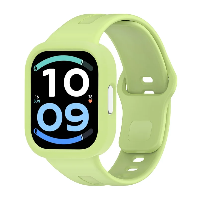 Schutzhülle aus Silikon für Xiaomi Redmi Watch 6 Active, stoßfest, kratzfest, Uhrschutz - Limette