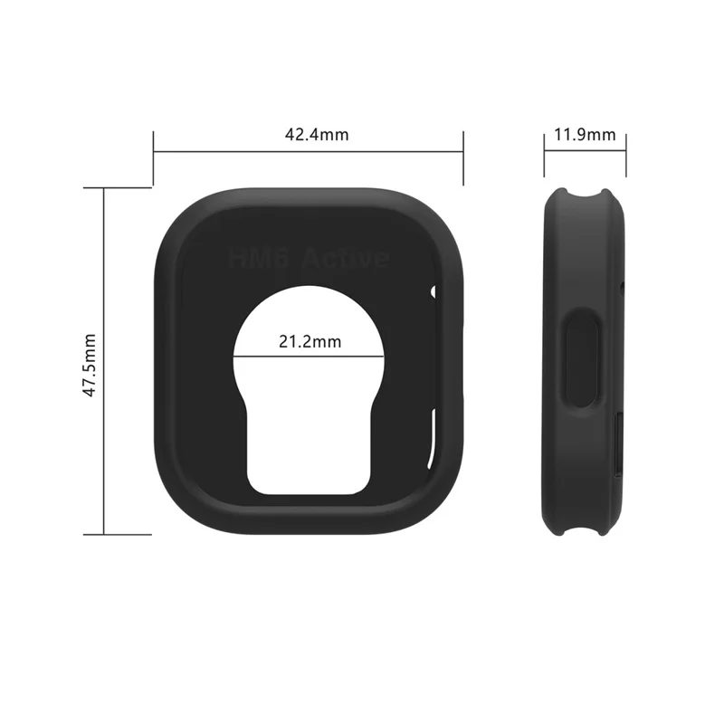 Schutzhülle aus Silikon für Xiaomi Redmi Watch 6 Active, stoßfest, kratzfest, Uhrschutz - Limette