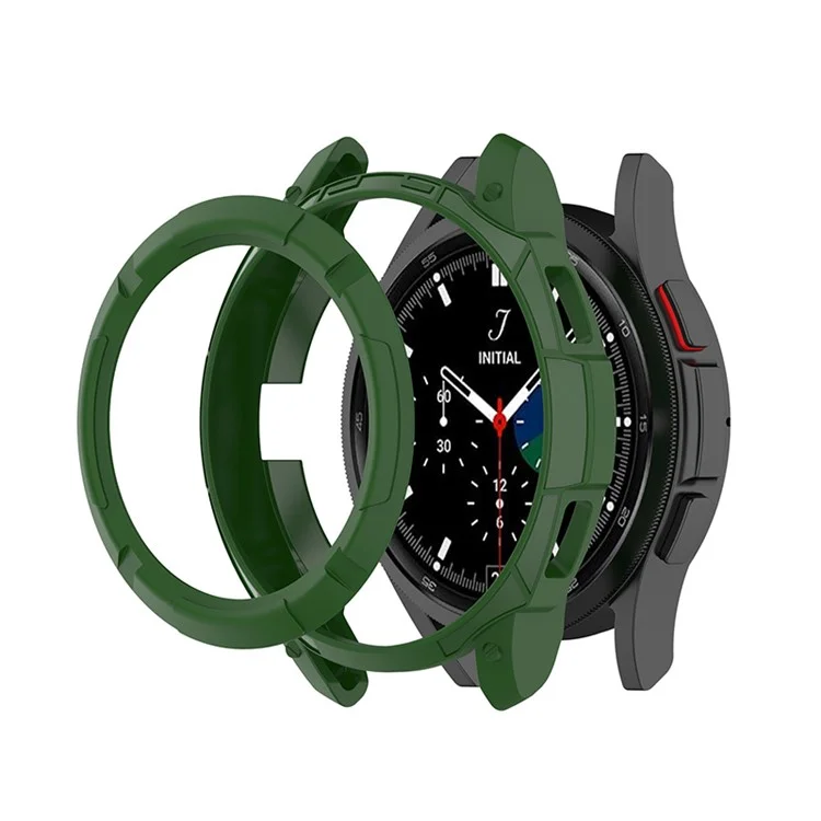 Smart Watch Защитная Рамка Чехол С Вращающимся Кольцом BEZEL Для Samsung Galaxy Watch4 Classic 46 Мм - Зеленый