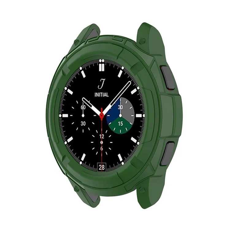 Smart Watch Защитная Рамка Чехол С Вращающимся Кольцом BEZEL Для Samsung Galaxy Watch4 Classic 46 Мм - Зеленый