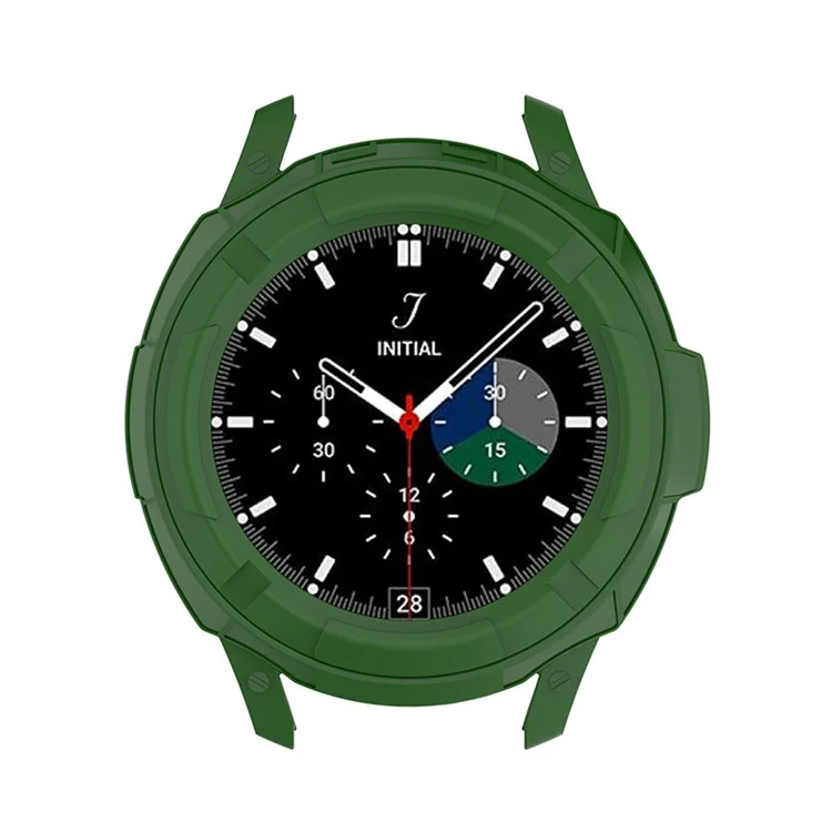 Smart Watch Защитная Рамка Чехол С Вращающимся Кольцом BEZEL Для Samsung Galaxy Watch4 Classic 46 Мм - Зеленый
