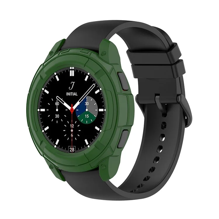 Smart Watch Защитная Рамка Чехол С Вращающимся Кольцом BEZEL Для Samsung Galaxy Watch4 Classic 46 Мм - Зеленый