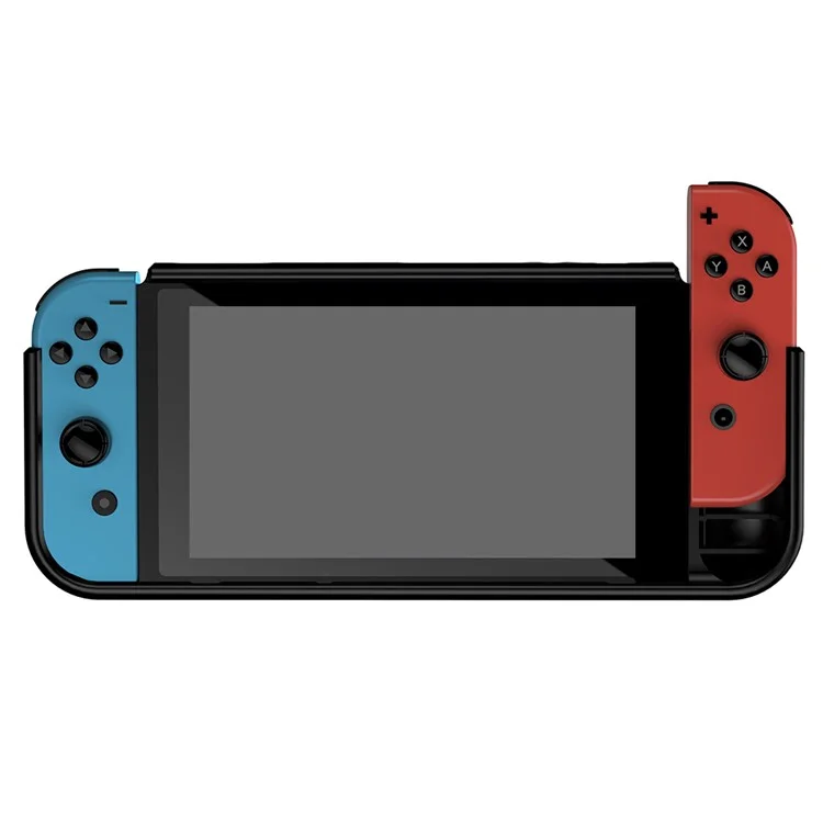 Shockproof TPU Protective Case Cover with Kickstand for Nintendo Switch - Black