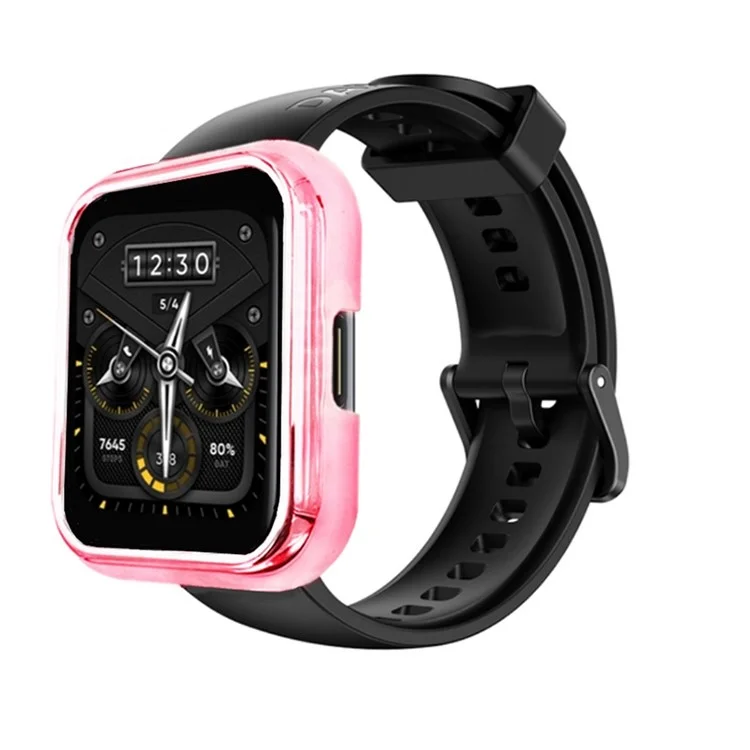 Vacuum Electroplatando PC Smart Watch Frame Anti-scratch Cubierta de Caja de Protección Para Realme Watch 2 Pro - Rosa Rosa