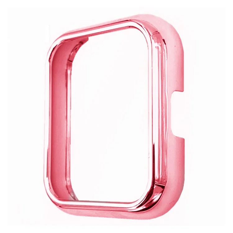 Vacuum Electroplatando PC Smart Watch Frame Anti-scratch Cubierta de Caja de Protección Para Realme Watch 2 Pro - Rosa Rosa