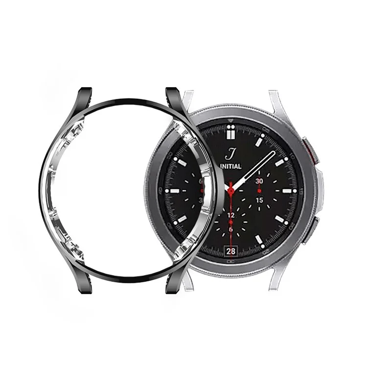 Clear TPU TPU Compatível Com Choque Embrulhado Tampa da Estrutura de Proteção Para Samsung Galaxy Watch4 44mm - Transparente